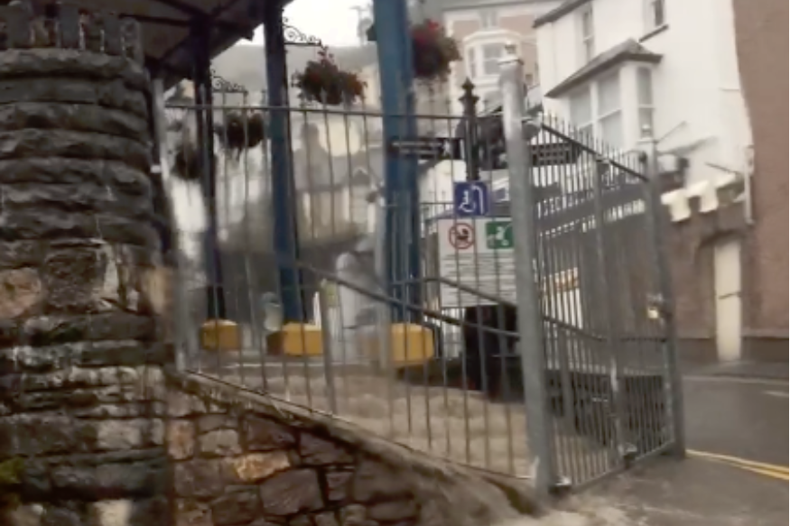 Flooding in Conwy as heavy rain continues