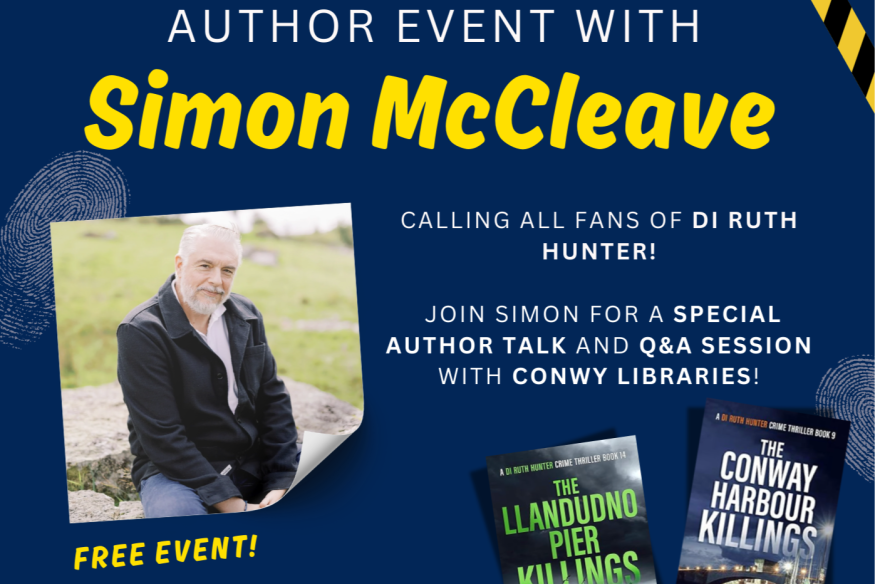 North Wales based crime novelist talks at Conwy Culture Centre