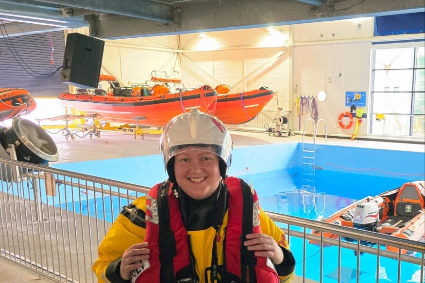 Volunteer Vicki’s training pays off in first RNLI launch